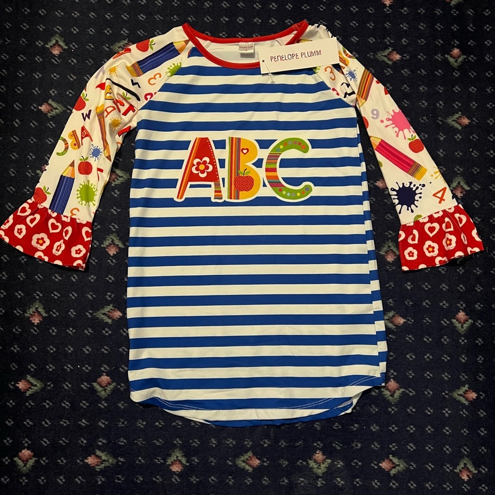 Penelope Plum ABC Striped Dress